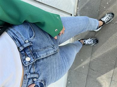 Orj Marka Paça Detay Yüksek Bel Jean