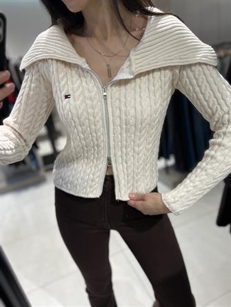 Orj Marka Saç Örgü Hırka TAŞ