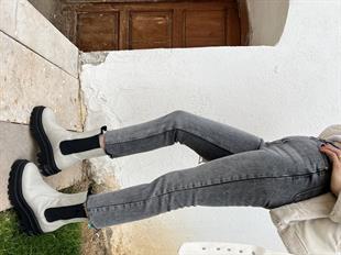 Orjinal Marka Kesik Paça Füme Jean 