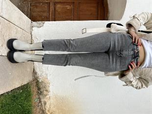 Orjinal Marka Kesik Paça Füme Jean 