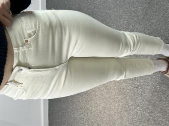 Orjinal Marka Krem Kesik Paça Momfit Jean
