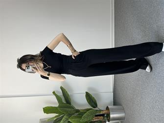 Orjinal Marka Siyah Crop Tshırt