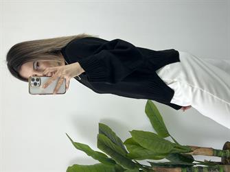 Orjinal Marka Siyah kazak 