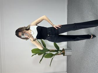 Orjinal Marka Siyah Palazzo Jean