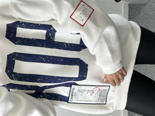 Owersize Baskılı Sweat 