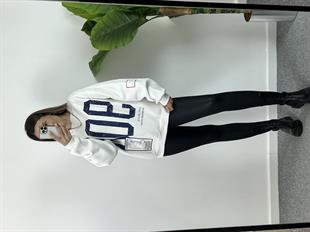 Owersize Baskılı Sweat 