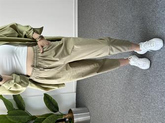 Paraşüt Kumaş Haki Şalvar Pantolon