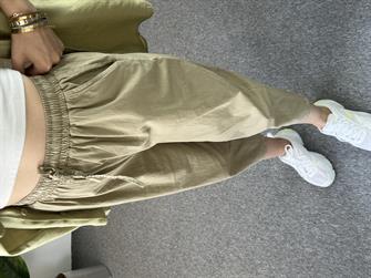 Paraşüt Kumaş Haki Şalvar Pantolon