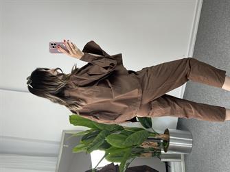 Paraşüt Kumaş Kahve İkili Takım