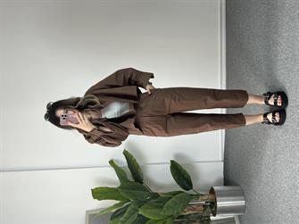 Paraşüt Kumaş Kahve İkili Takım