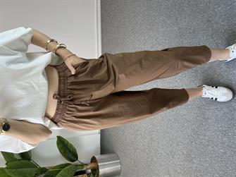 Paraşüt Kumaş Kahve Şalvar Pantolon