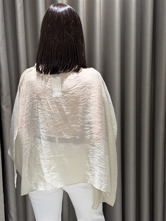 Pelerin Tül Bluz EKRU