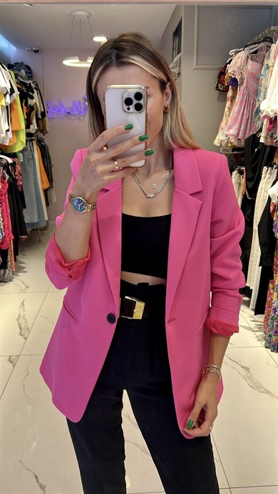 Pembe Blazer Ceket