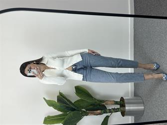 Polo Yaka Düğmeli Beyaz Hırka