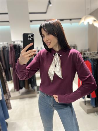 Polo Yaka Kurdela Detay Kazak MÜRDÜM