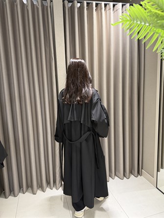 PREMİUM OWERSİZE TRENÇKOT SİYAH