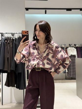 Premium Palazzo Pantolon BORDO