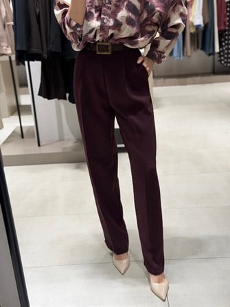 Premium Palazzo Pantolon BORDO