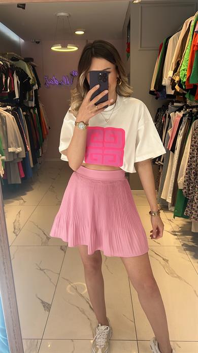 Qzu Piliseli Şort Etek 