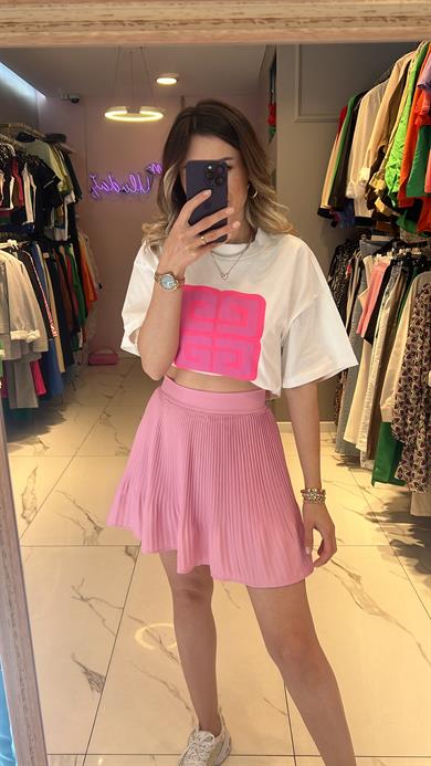 Qzu Piliseli Şort Etek 