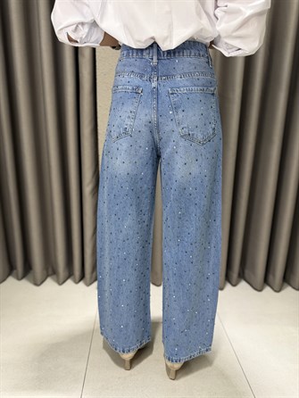 TAŞLI BALON JEAN MAVİ