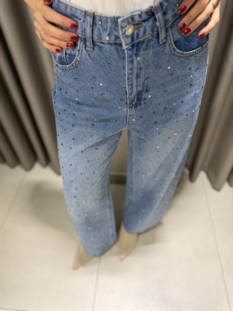 TAŞLI BALON JEAN MAVİ