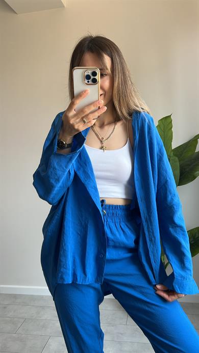 Tensel Gömlek Pantolon Takım