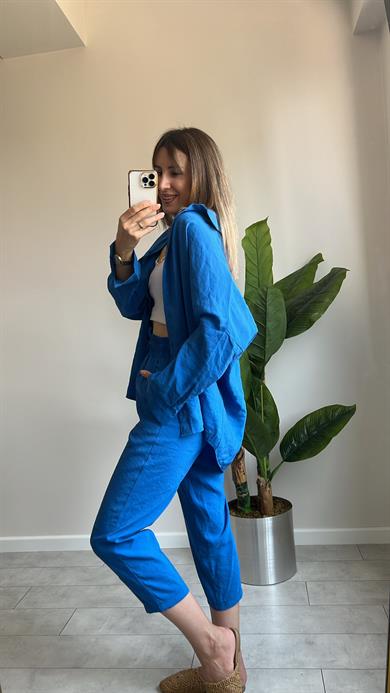 Tensel Gömlek Pantolon Takım