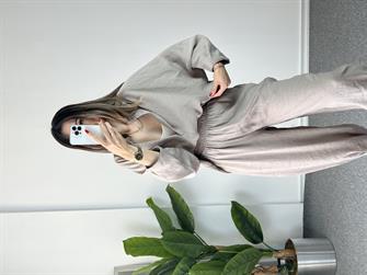 Tensel Gömlekli Vizon Takım