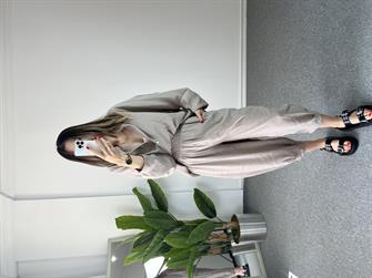 Tensel Gömlekli Vizon Takım