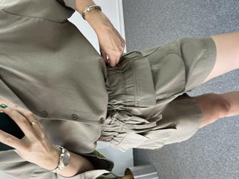 Tensel Haki Şortlu Takım 
