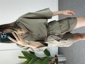 Tensel Haki Şortlu Takım 