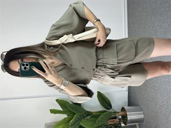 Tensel Haki Şortlu Takım 