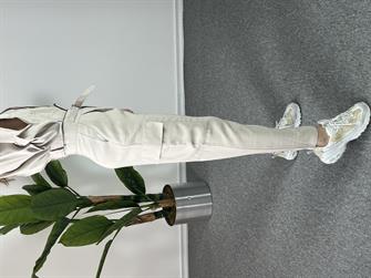 Tensel Kumaş Kemer Detay İkili Takım