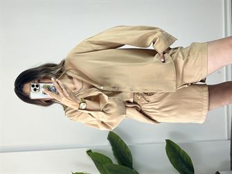 Tensel Şortlu Camel Takım  