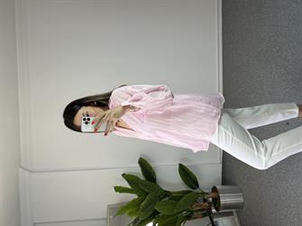 Transparan Pembe Gömlek 