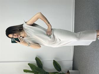 Vatkalı Taş Modal Elbise