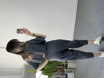 Yıkamalı Antrasit Crop Takım