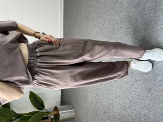 Yıkamalı Kahve Crop Takım