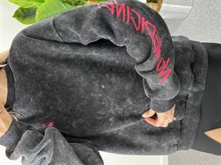 Yıkamalı Sırt Detay Sweat