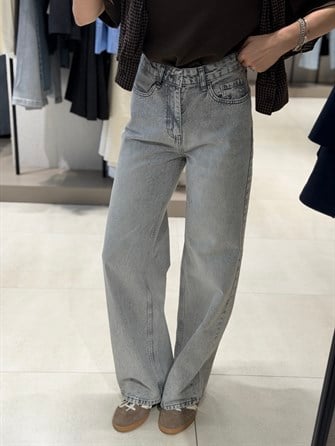 Yüksek Bel Palazzo Jean GRİ