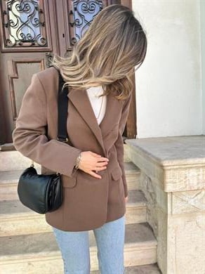 Yumuşak Dokulu Owersize Blazer Ceket