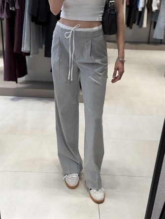 Zr Model Beli Lastikli Pantolon GRİ