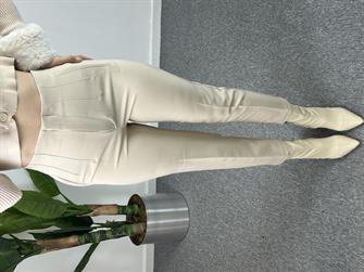 ZR Model Krem Kumaş Pantolon