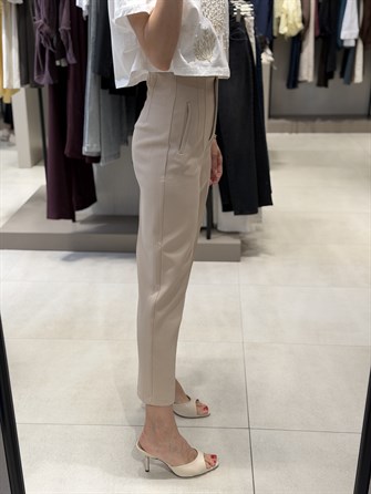 Zr Model Pensli Havuç Pantolon KREM