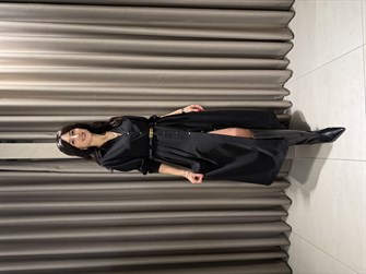 ZR MODEL TENSEL MİDİ BOY DÜĞMELİ ELBİSE SİYAH