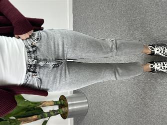 ZR Orjinal marka Açık Gri Momfit Jean