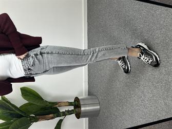 ZR Orjinal marka Açık Gri Momfit Jean