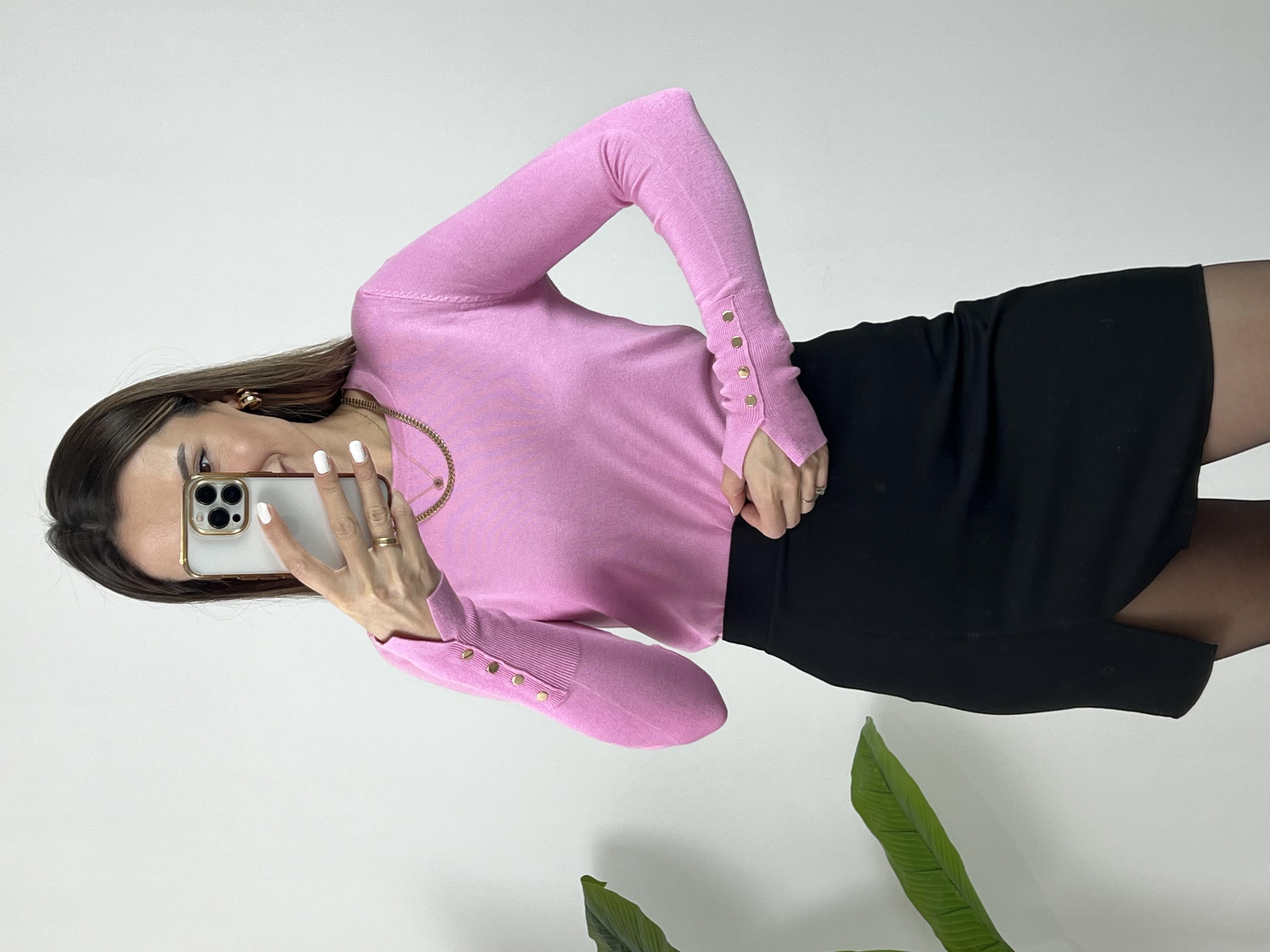 DİLVİN BİSİKLET YAKA KOL ORTASI DROPLU KAZAK