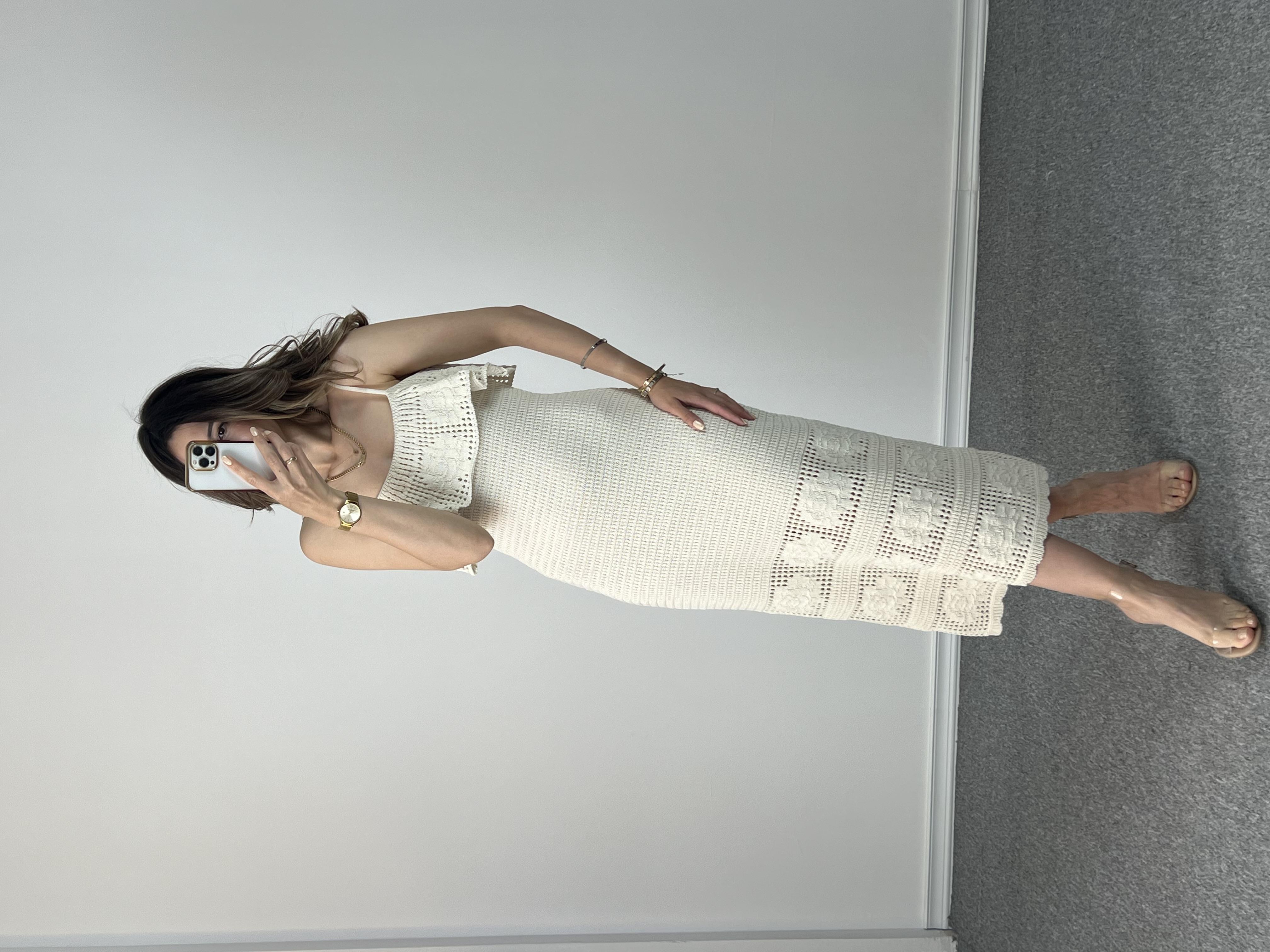 Dilvin Madonna Yaka Triko Elbise